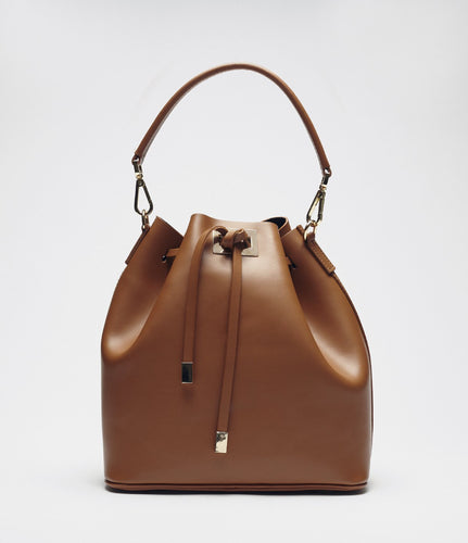 Beuteltasche braun