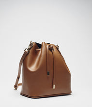 Beuteltasche braun side