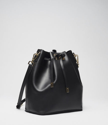 Beuteltasche schwarz side