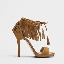 Fransen Sandalette Fenja braun