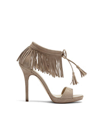 Fransen Sandalette Fenja taupe