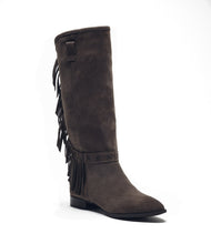 Fransenstiefel Fanny grau