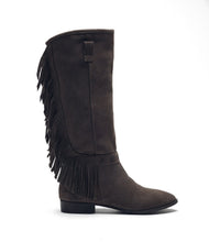 Fransenstiefel Fanny grau