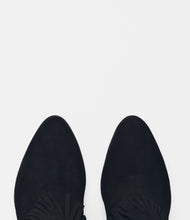 Fransenstiefelette schwarz top