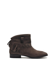 Fransenstiefelette Amy grau