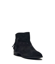 Fransenstiefelette Amy schwarz