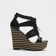 Keilsandalette Frida schwarz