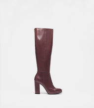 lederstiefel bordeaux side