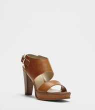 Plateau Sandalette braun side