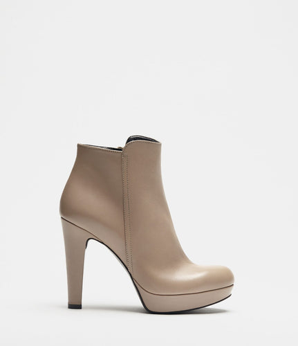 Plateau Stiefelette taupe