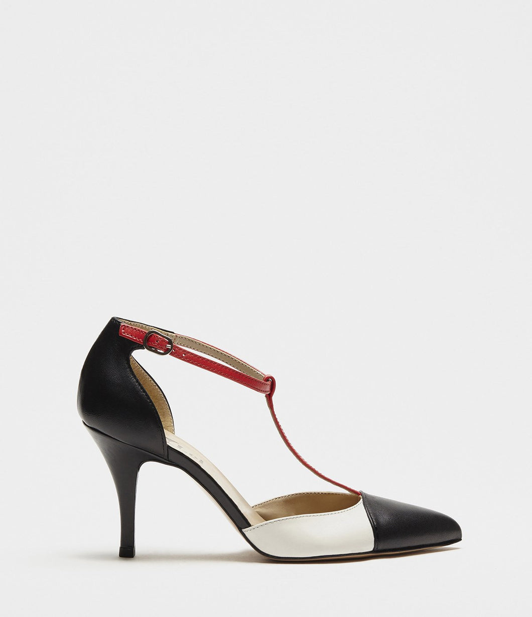 Riemchen Pumps schwarz