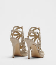 Riemchen Sandalette taupe back