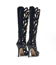Cut Out Stiefel Stefania schwarz
