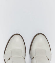 ankle boot schuhe cut out weiss