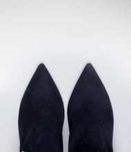 ankle boots absatz zebra muster blau