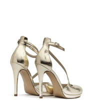 Riemchen Pumps Ivana platingold