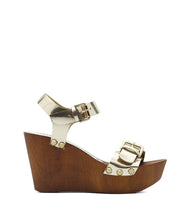 Plateau Riemchen Sandalette Letizia gold