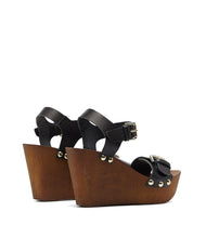 Plateau Riemchen Sandalette Letizia schwarz