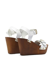 Plateau Riemchen Sandalette Letizia weiss