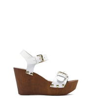 Plateau Riemchen Sandalette Letizia weiss