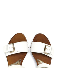 Plateau Riemchen Sandalette Letizia weiss