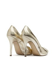 Peeptoe Pumps Mira platingold