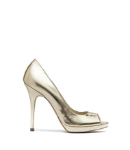 Peeptoe Pumps Mira platingold