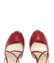 Riemchen Pumps Nadja rot
