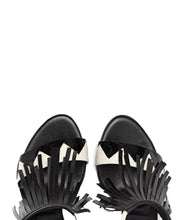 Fransen Sandalette Ria schwarz