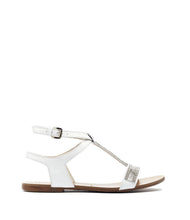 T-Strap Sandale Valeria weiss