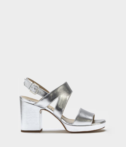 Blockabsatz Sandalen Cosima silber