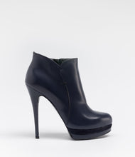 boots schuhe absatz schick elegant blau