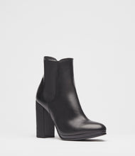chelsea boots damen schwarz front