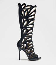 Cut Out Stiefel Stefania schwarz