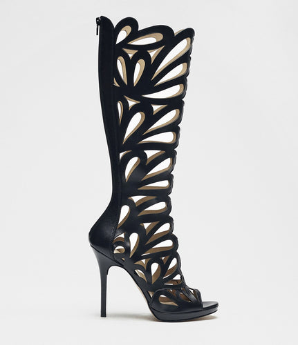 Cut Out Stiefel Stefania schwarz