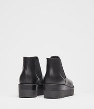 damen chelsea boots schwarz back
