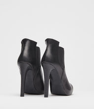 high heel stiefeletten schwarz back