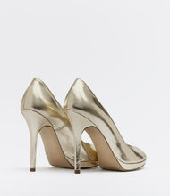 damenpumps glänzend absatz stiletto gold