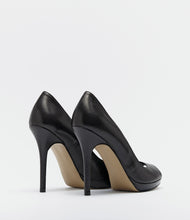 damenpumps glänzend absatz stiletto schwarz