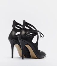 fessel pumps party abendschuh schwarz