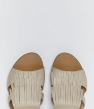 fransen sandale römersandalen hipp graubeige