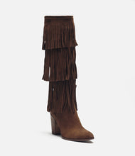 Fransenstiefel Lea braun front