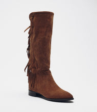 Fransenstiefel Fanny braun front