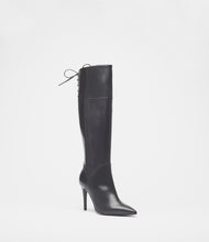 high heel stiefel schwarz front