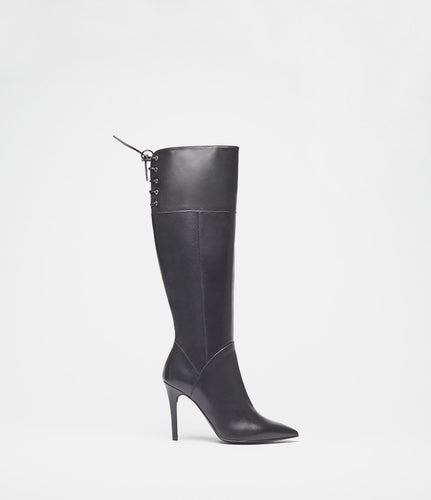 high heel stiefel schwarz side