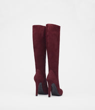high heels stiefel bordeaux back