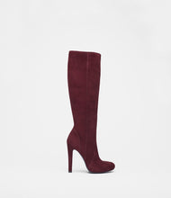 high heels stiefel bordeaux side