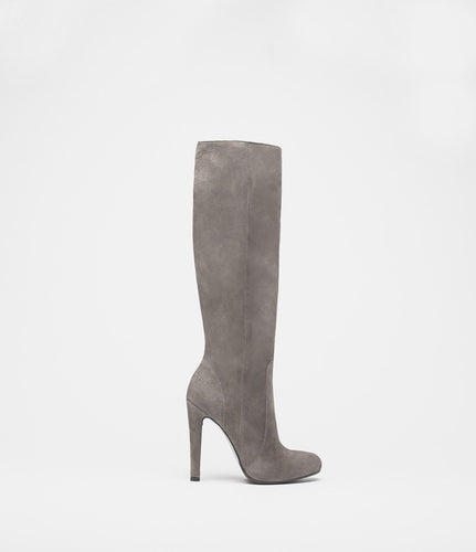high heel stiefel taupe grey side