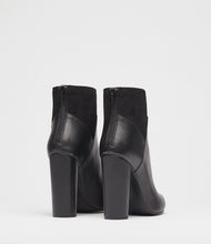 high heel stiefeletten schwarz back