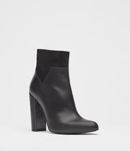 high heel stiefeletten schwarz front